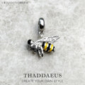 Real 925 Sterling Silver Fashion Jewelry Lovely Honey Bee Pendant Charm For Women Drop Shipping Wholesale